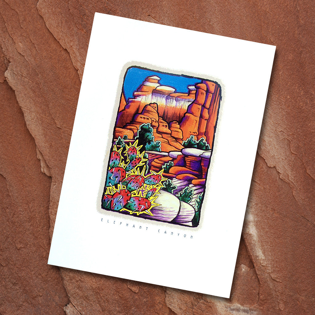 Elephant Canyon: Canyonlands Utah note card