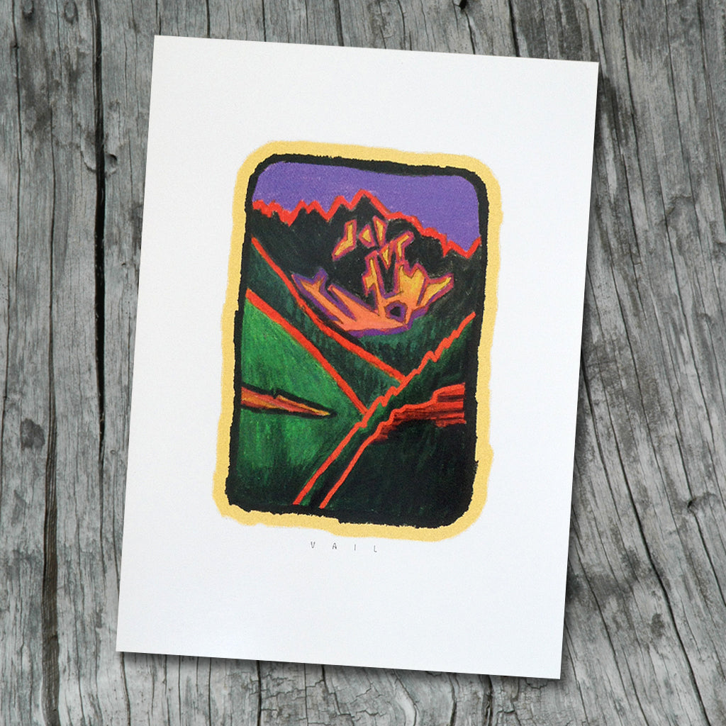 Vail: Colorado Rocky Mountains note card